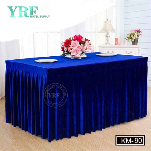 YRF Velkoobchody Levný dekorativní modrá tabulka sukně na svatbu