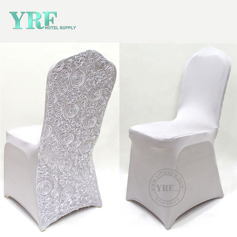 YRF White Levné univerzální svatební potahy na židle