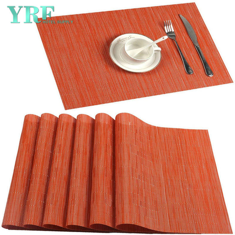 Banquet Square PVC bez skvrn Neblednoucí oranžové korálkové podložky na stůl