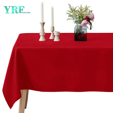 Podlouhlý přehoz na jídelní stůl Pure Red 60x102 palců 100% polyester bez mačkání pro restauraci
