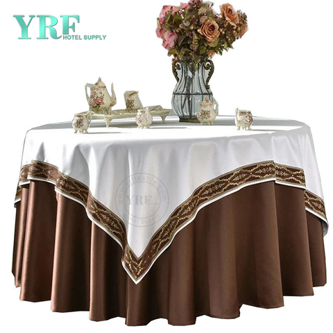 YRF Ubrus Hotel Banquet 90" Coffee 100% Polyester kulatý