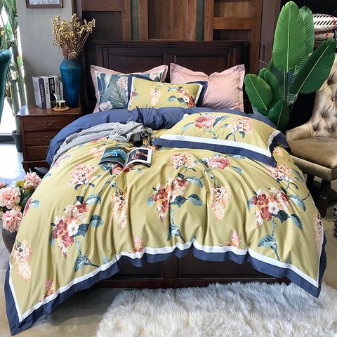 Kvalitní ložní souprava bavlněná tkanina pohodlná pro postel King