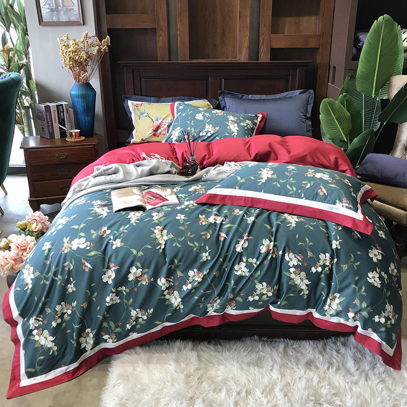 Nejkvalitnější ložní prádlo Bavlna s potiskem Pohodlná 4ks královská postel