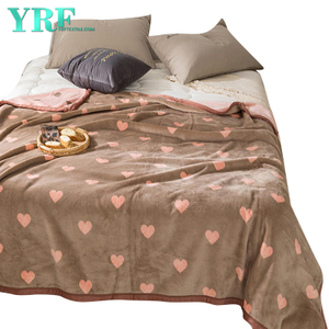 Fleece Throw Durable Love Print Floral Lightweight For 50X61Inches