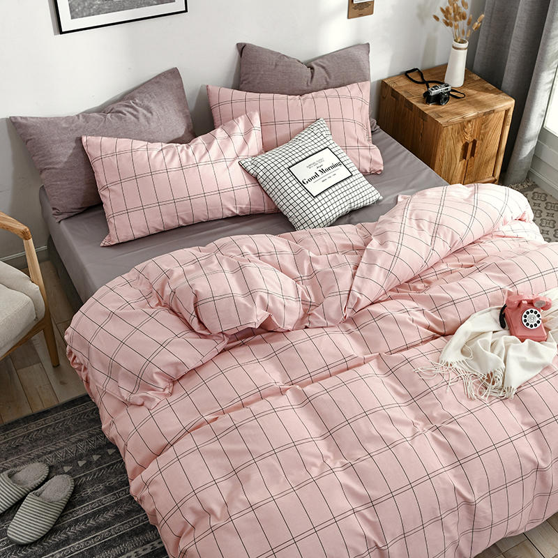 Vyrobeno v Číně Bytový textil 4dílná postel King pro domácí bavlněné ložní prádlo