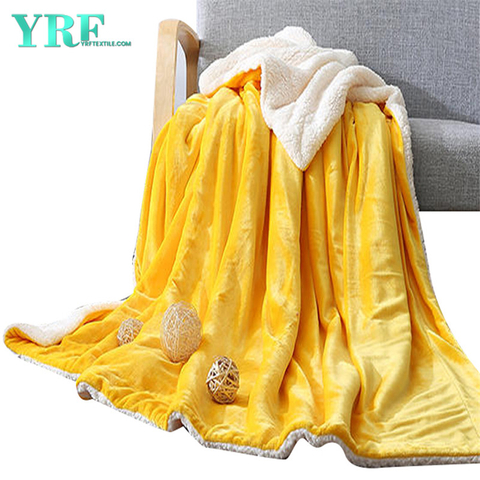 Povlečení hází deka domácí dekorace teplá žlutá pro královnu velikost